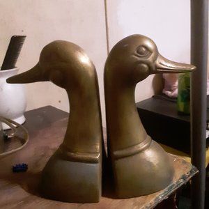 Brass Duck Book ends